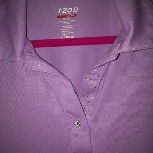 👚 Izod polo style golf shirt, new, purple, XL